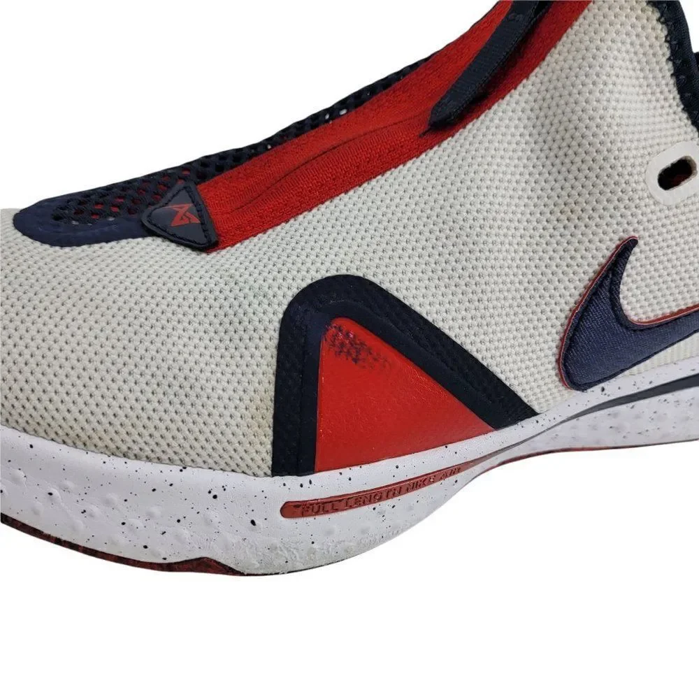 Mens Nike PG 4 USA Colorway Low Top Hidden Laces Basketball Sneakers‎ Sz 10.5